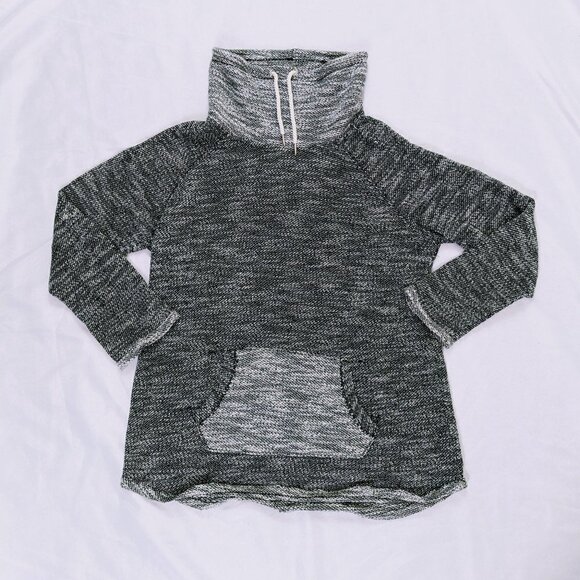 Calvin Klein Performance Quick Dry Cowl Pullover Women's Size 1X Black and White - Picture 1 of 5